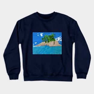 tropical island Crewneck Sweatshirt